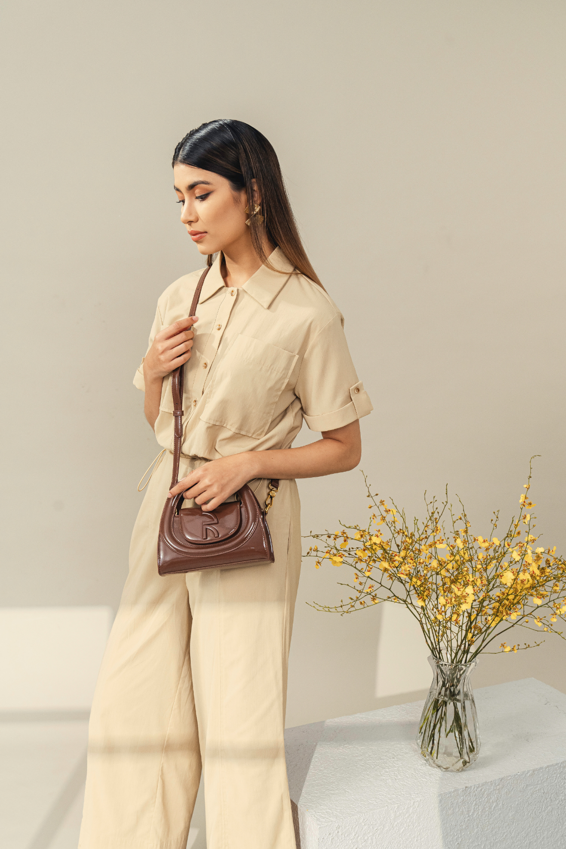 Mini Solace Bag in Brown