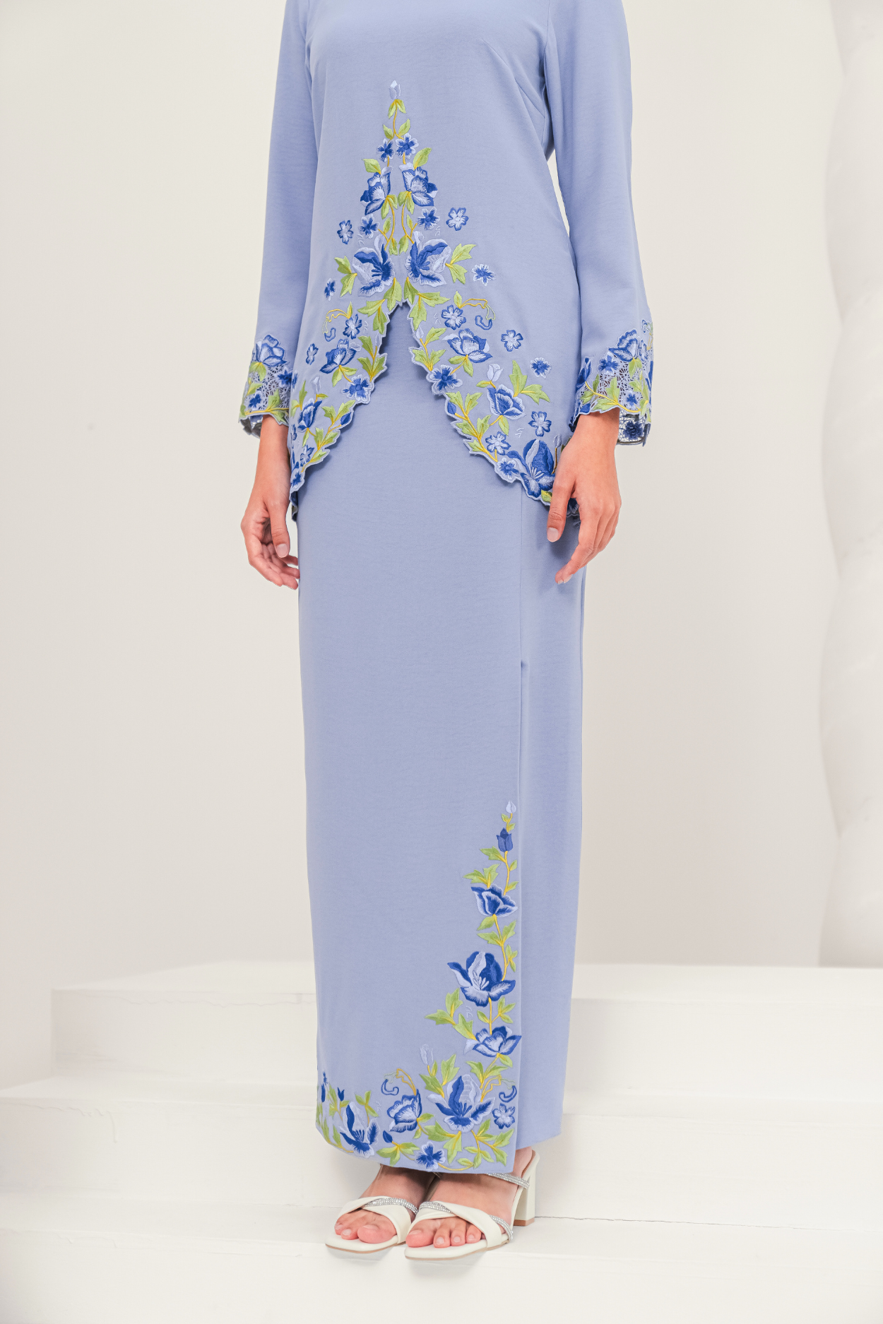 Murni Modern Kurung Summeraya in Baby Blue