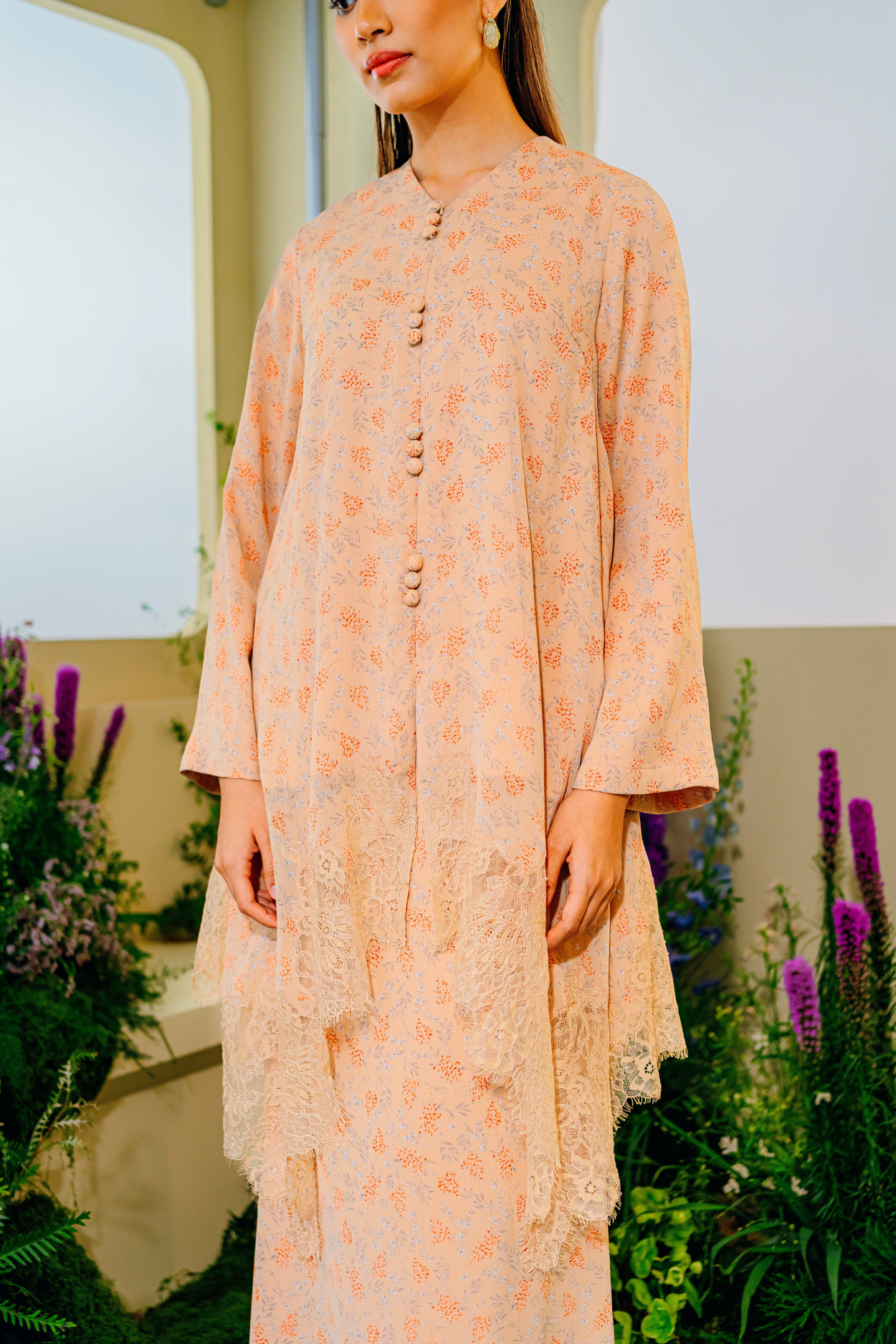 Maya Tunic Modern Kurung Summeraya 2025 in Dusty Peach