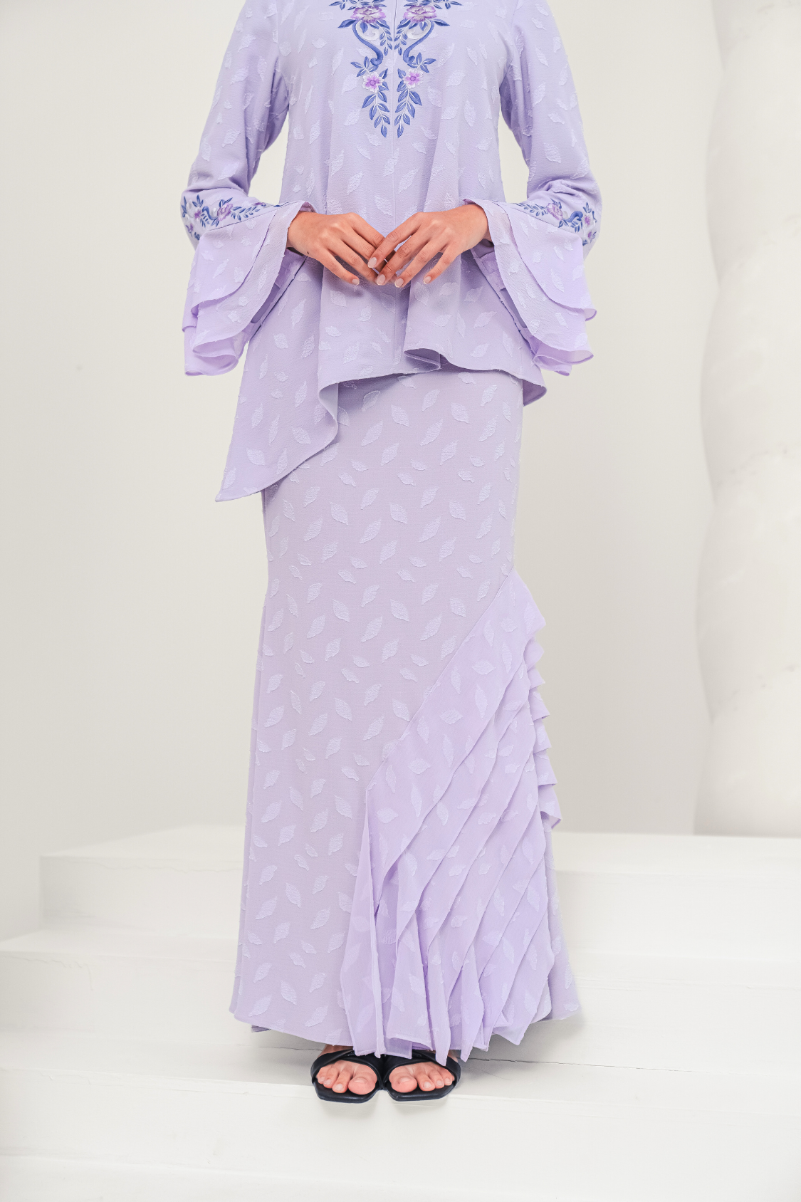 Sentosa Modern Kurung Summeraya in Lilac