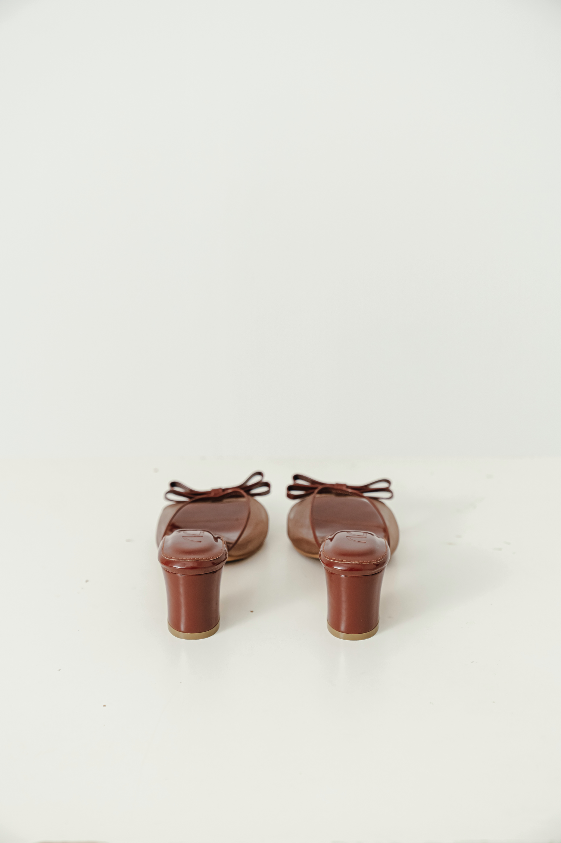 Clara Block Heels in Rich Brown