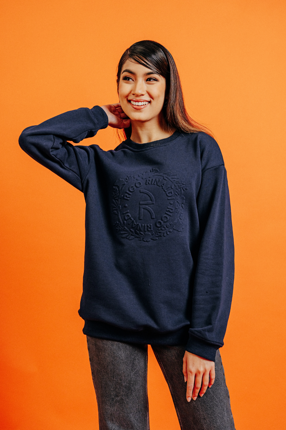 Cleo Sweatshirt in Navy Blue