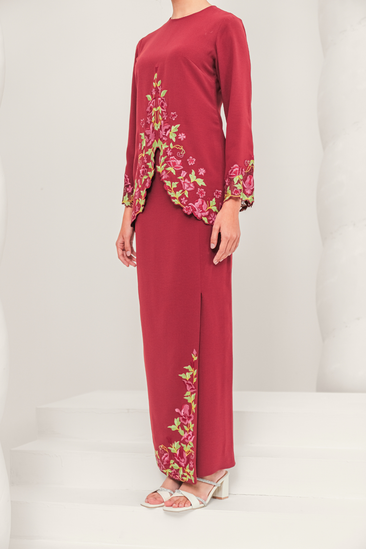 Murni Modern Kurung Summeraya in Rosewood