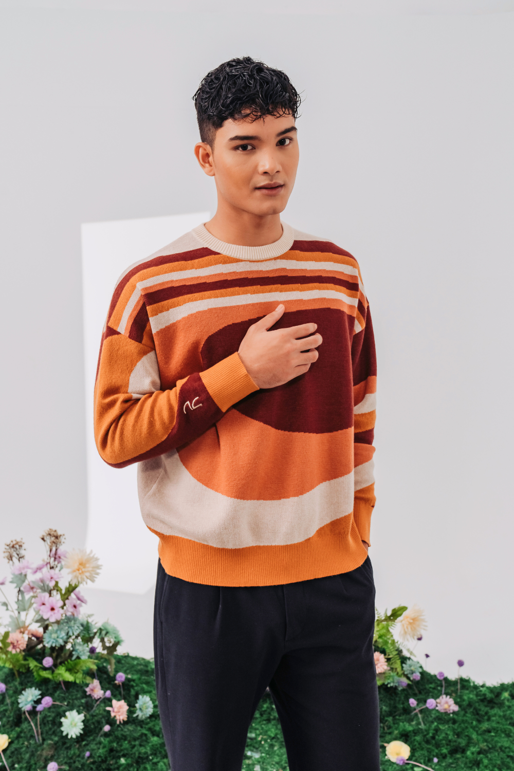 Roma Multicolour Sweater in Sunset