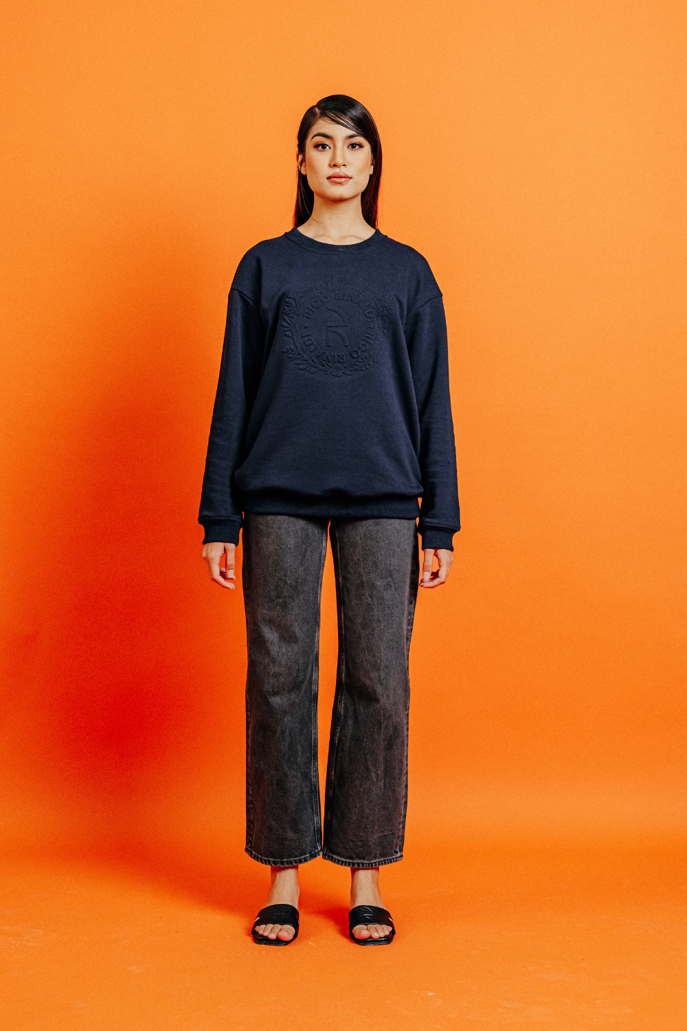 Cleo Sweatshirt in Navy Blue