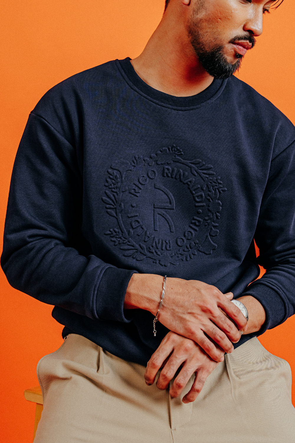 Cleo Sweatshirt in Navy Blue