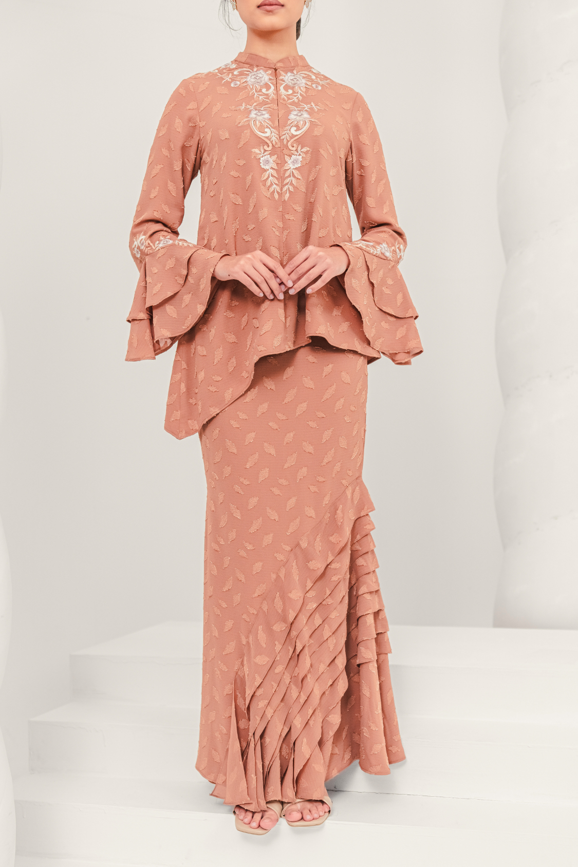 Sentosa Modern Kurung Summeraya in Brown