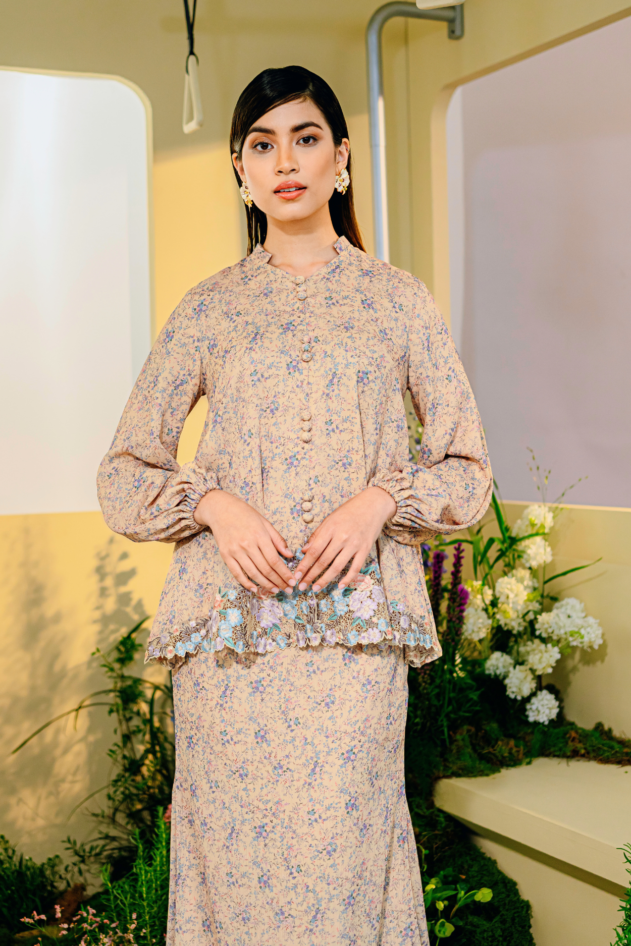 Ratna Modern Kebaya Summeraya 2025 in Buttermilk Yellow