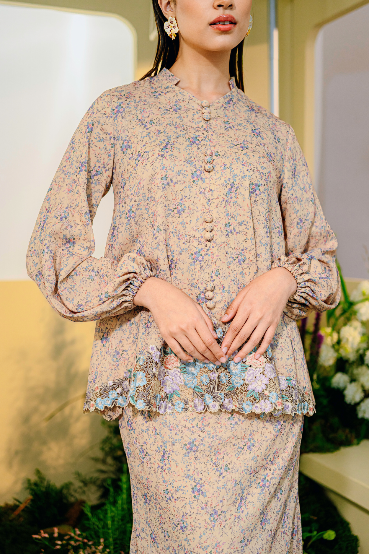 Ratna Modern Kebaya Summeraya 2025 in Buttermilk Yellow