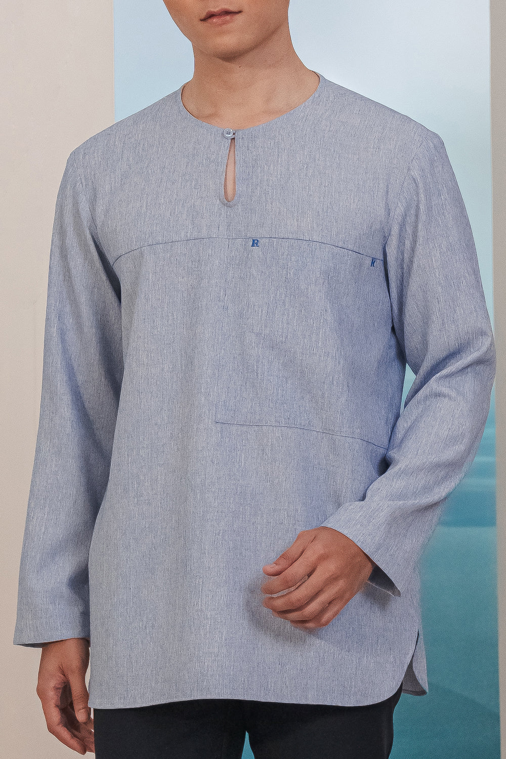 Arjuna Modern Kurta Summeraya in Sky