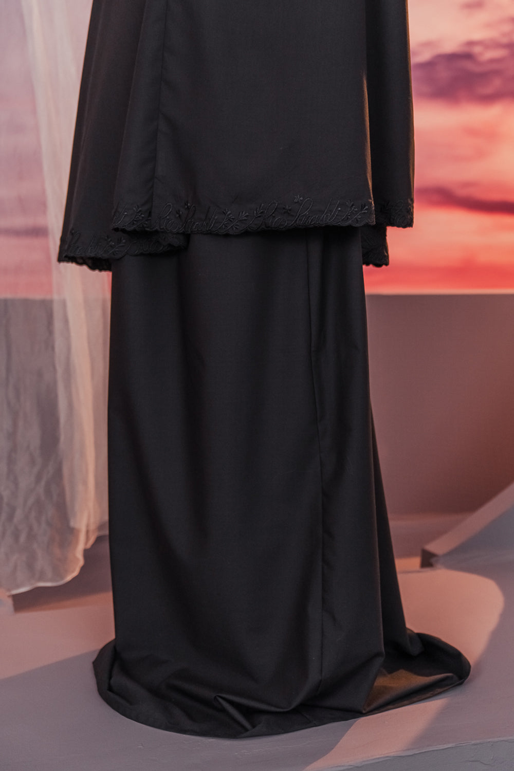 Faith Prayer Veil in Black (non-heat technology)